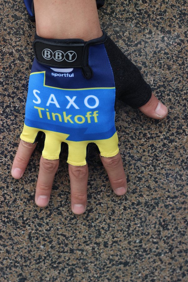 Handschoenen Saxo Bank Tinkoff 2015 blauw